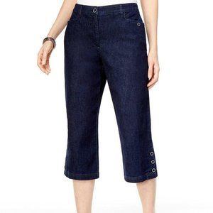NWT Karen Scott Tummy Control Capris 6 Petite